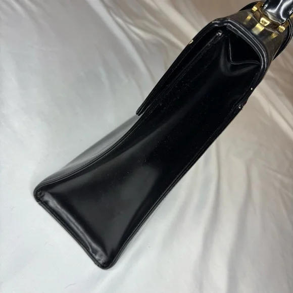 VALENTINO Black Top Handle Leather Bag EUC & STUNNING - Picture 10 of 14